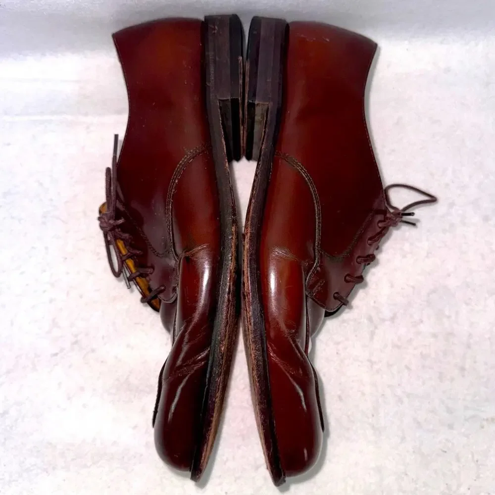 Men’s Cole Haan Mahogany Brown Leather Calhoun Dress Shoes Oxfords size 11